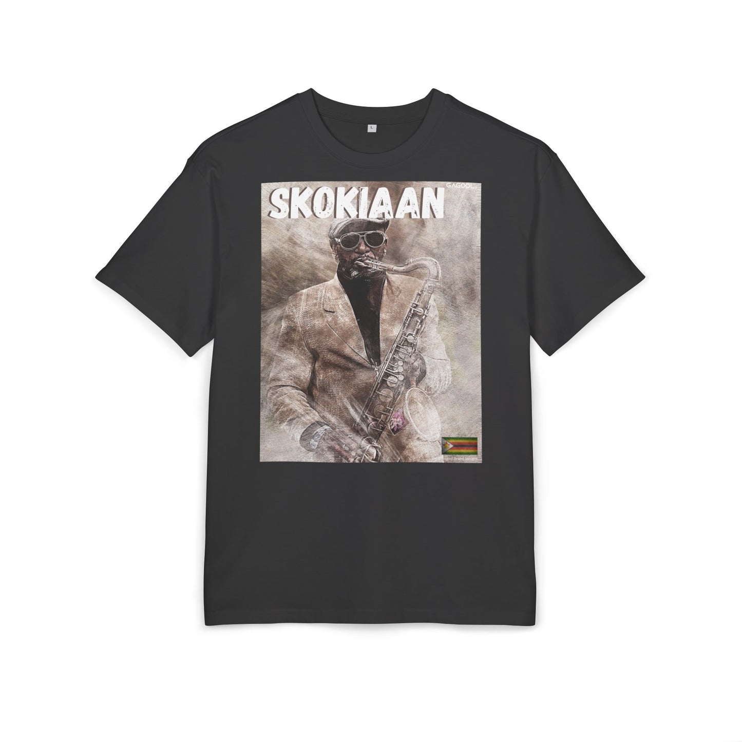 Skokiaan Unisex Heavy Oversize Tee - Jazz Inspired Graphic T-Shirt