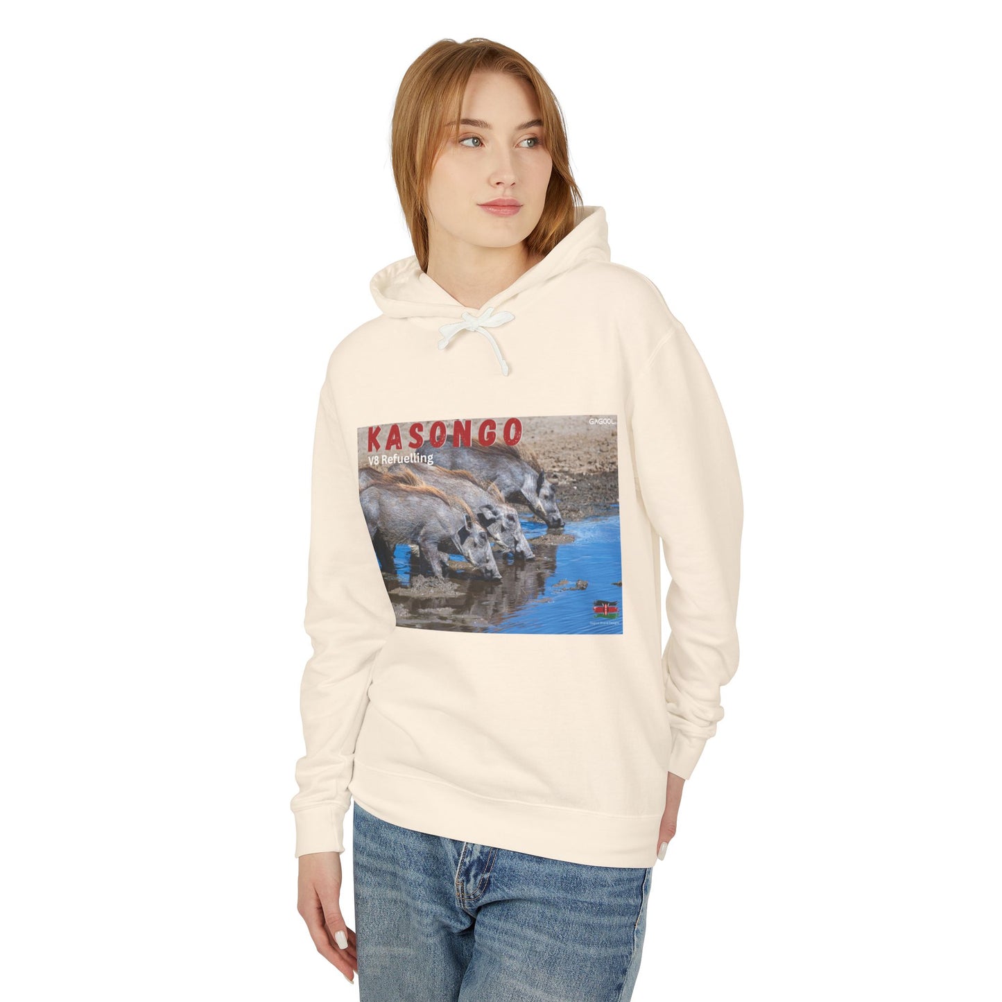 Unisex Lightweight Hooded Sweatshirt - Kasongo