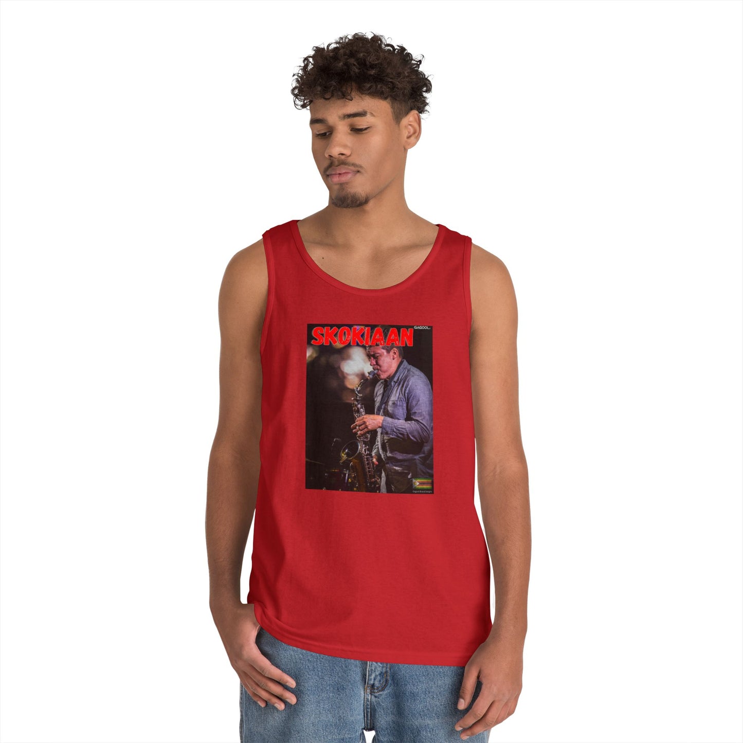 Skokiaan Jazz Unisex Heavy Cotton Tank Top