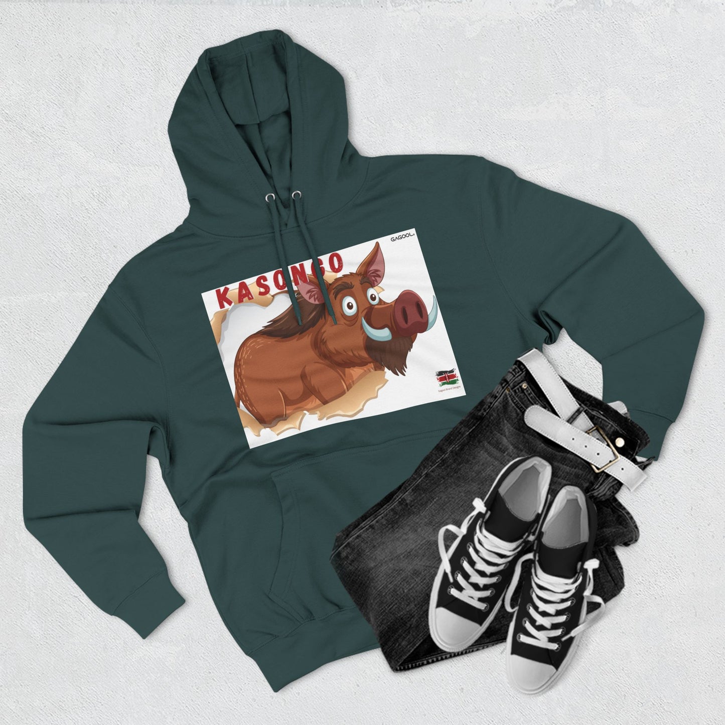KASONGO Cartoon Hoodie - Fun & Cozy Fleece
