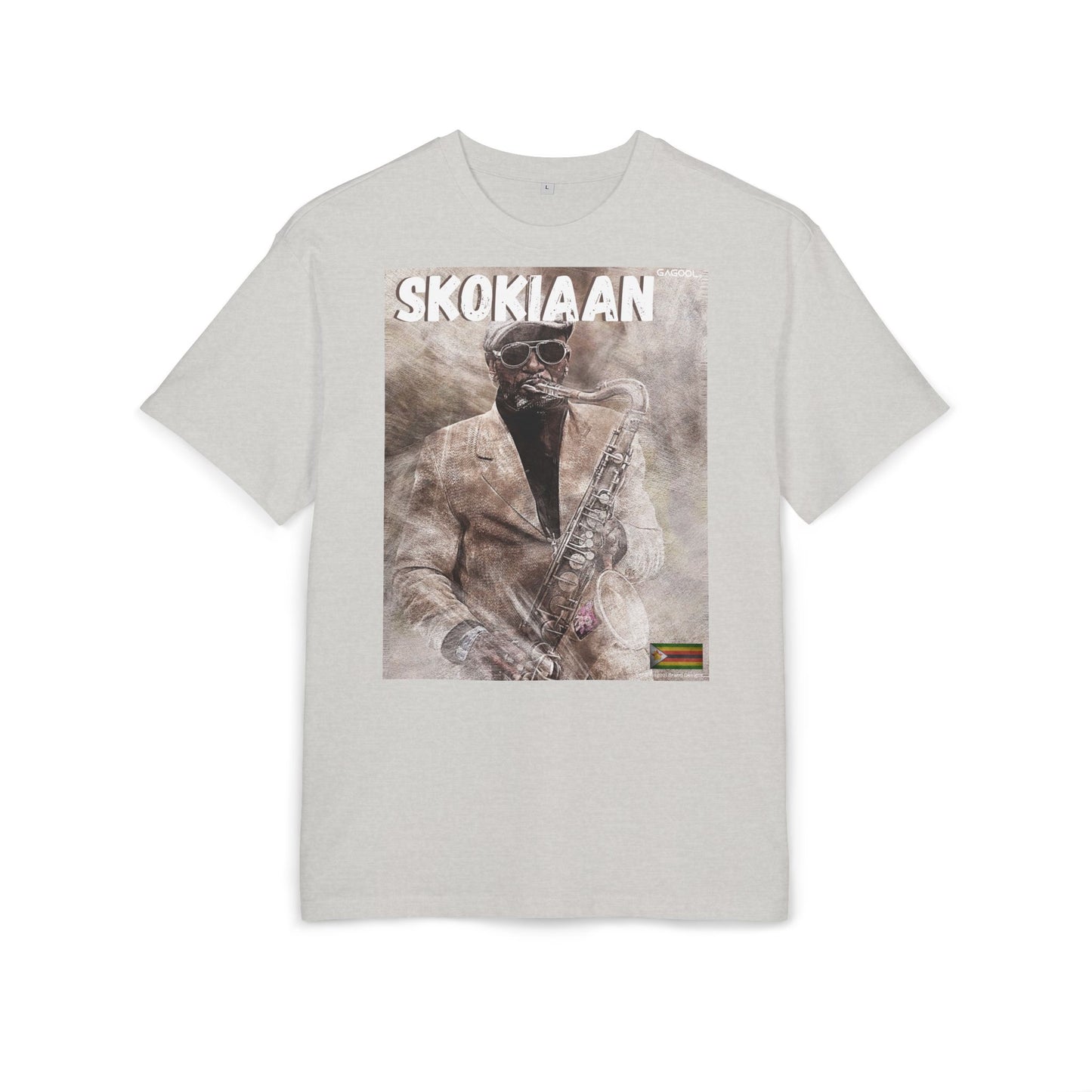 Skokiaan Unisex Heavy Oversize Tee - Jazz Inspired Graphic T-Shirt