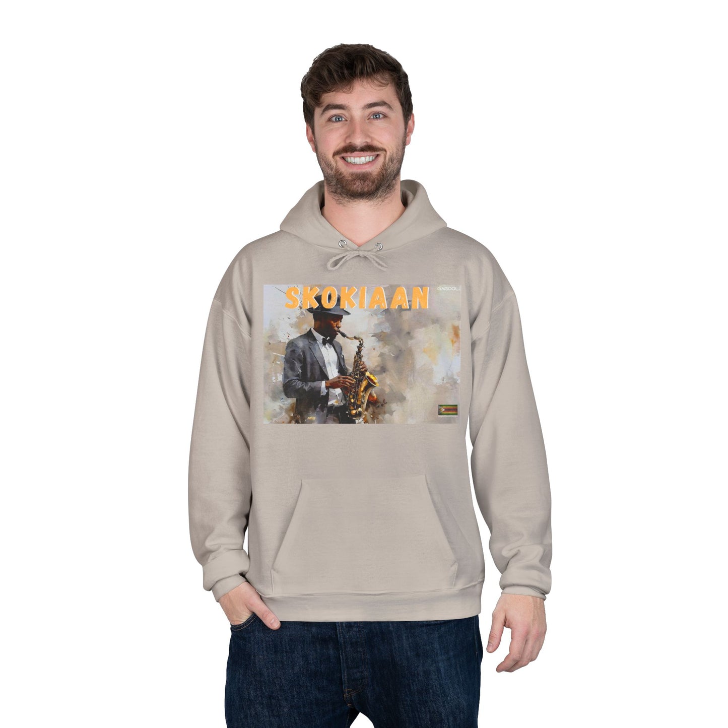 Skokiaan Jazz Musician EcoSmart Hoodie - Unisex Pullover Sweatshirt