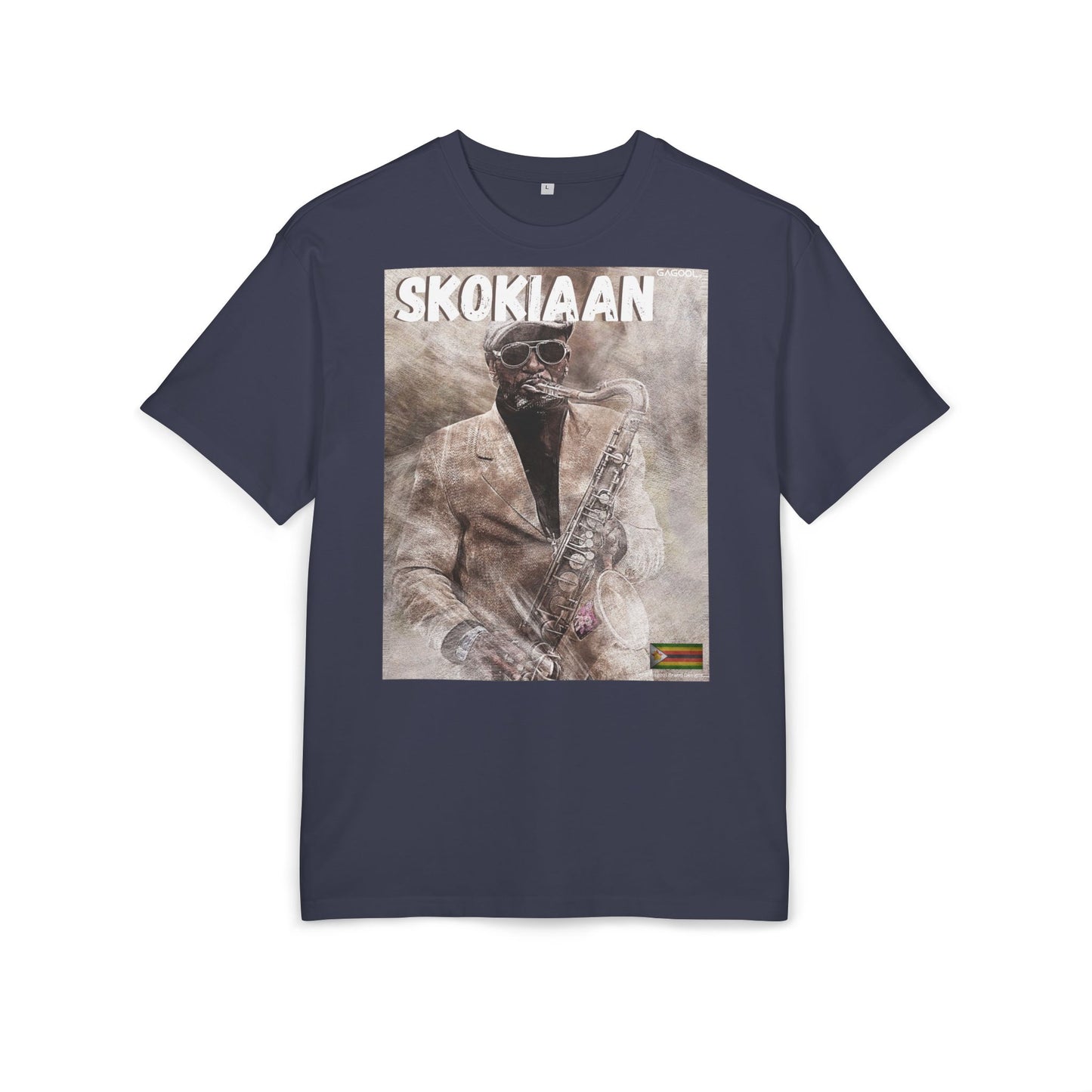 Skokiaan Unisex Heavy Oversize Tee - Jazz Inspired Graphic T-Shirt