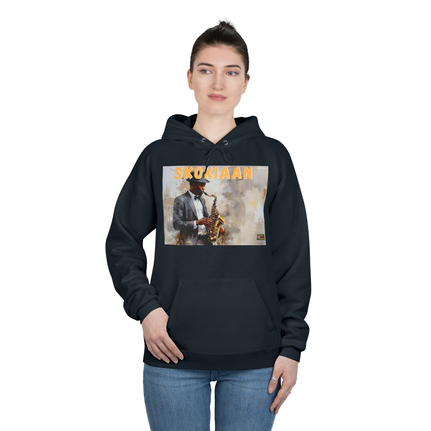 Skokiaan Jazz Musician EcoSmart Hoodie - Unisex Pullover Sweatshirt