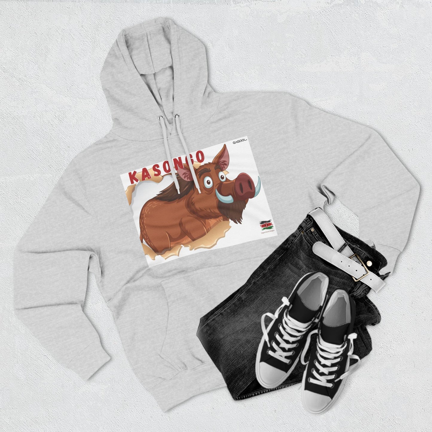 KASONGO Cartoon Hoodie - Fun & Cozy Fleece