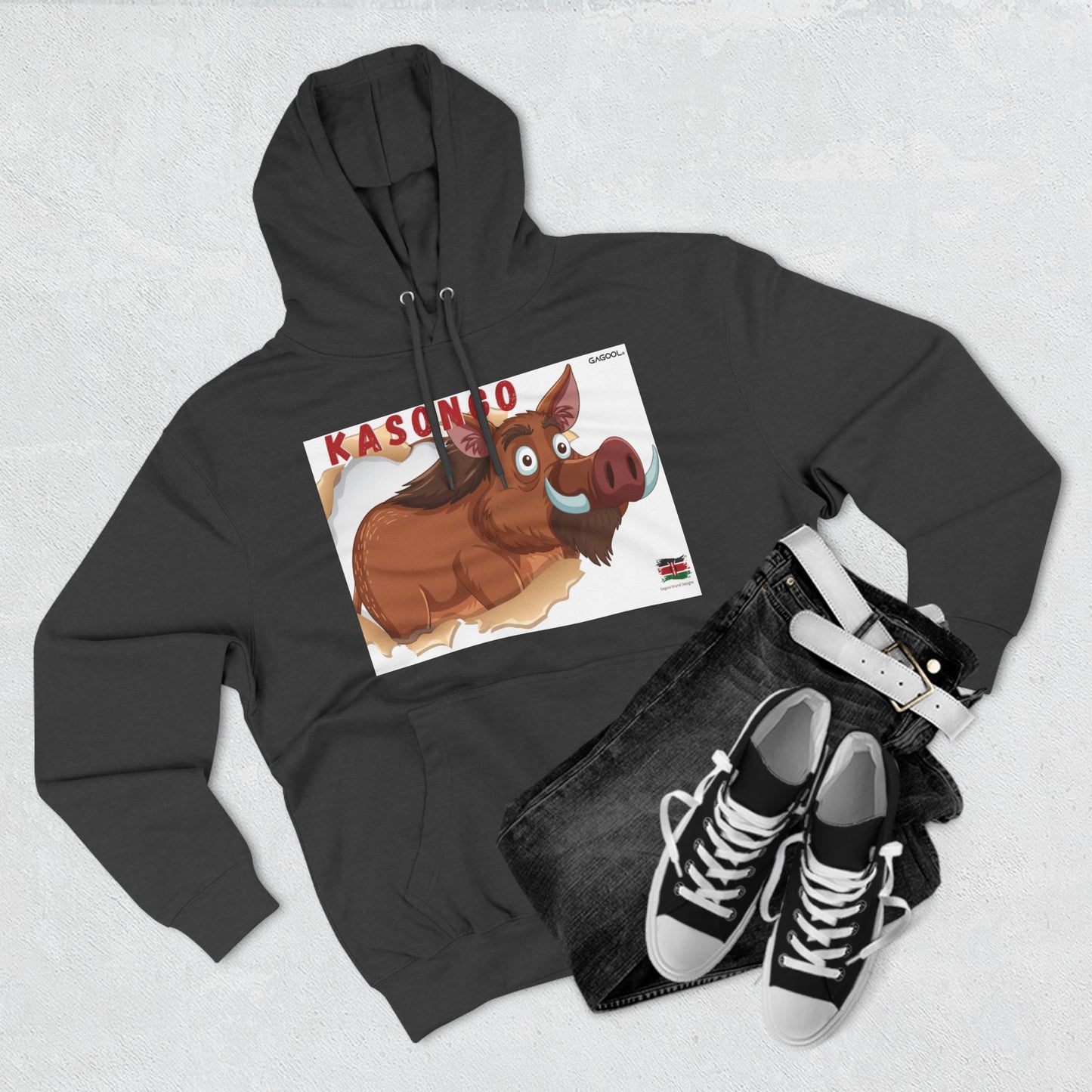 KASONGO Cartoon Hoodie - Fun & Cozy Fleece