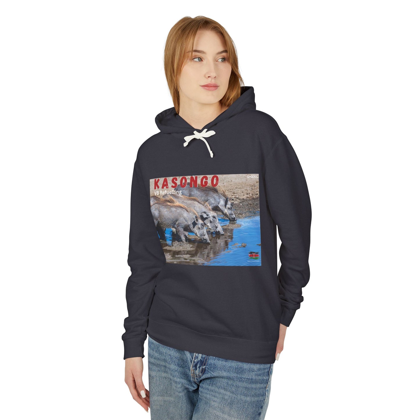 Unisex Lightweight Hooded Sweatshirt - Kasongo
