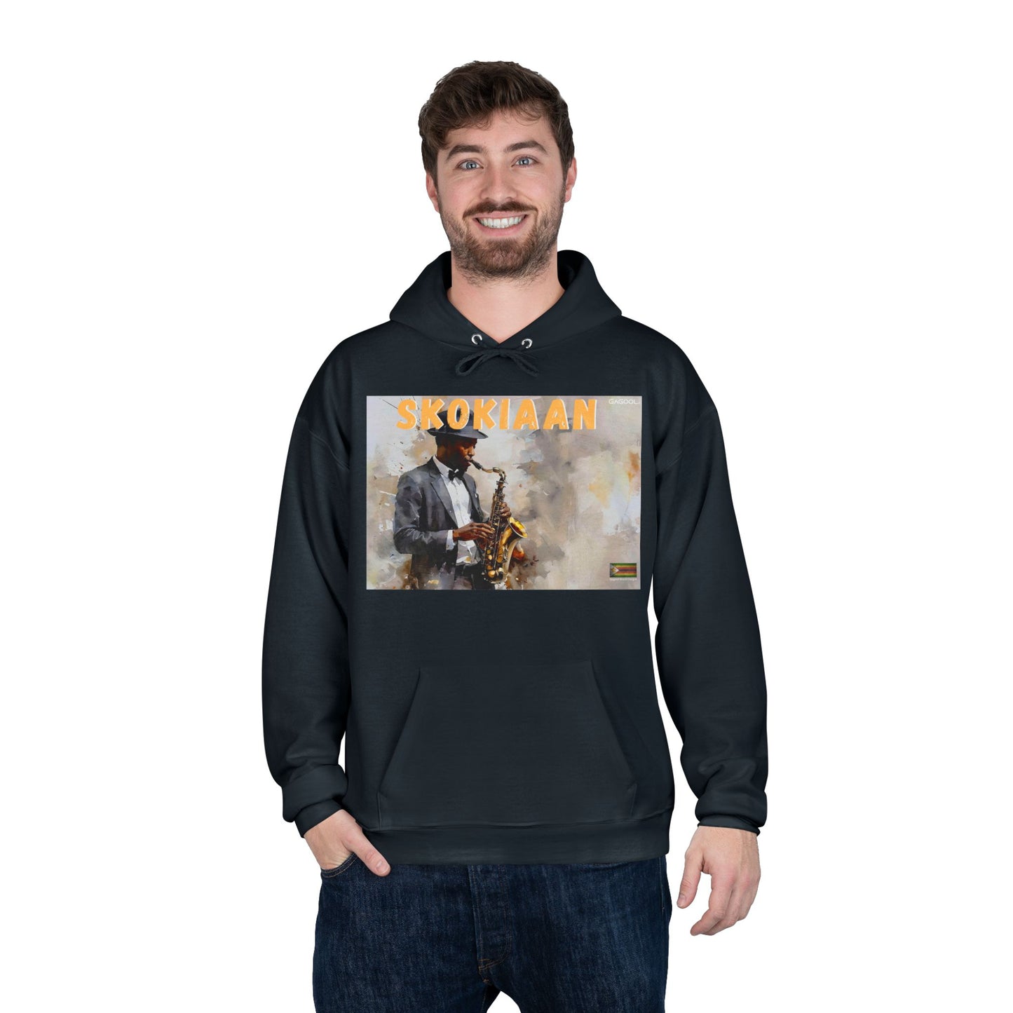 Skokiaan Jazz Musician EcoSmart Hoodie - Unisex Pullover Sweatshirt