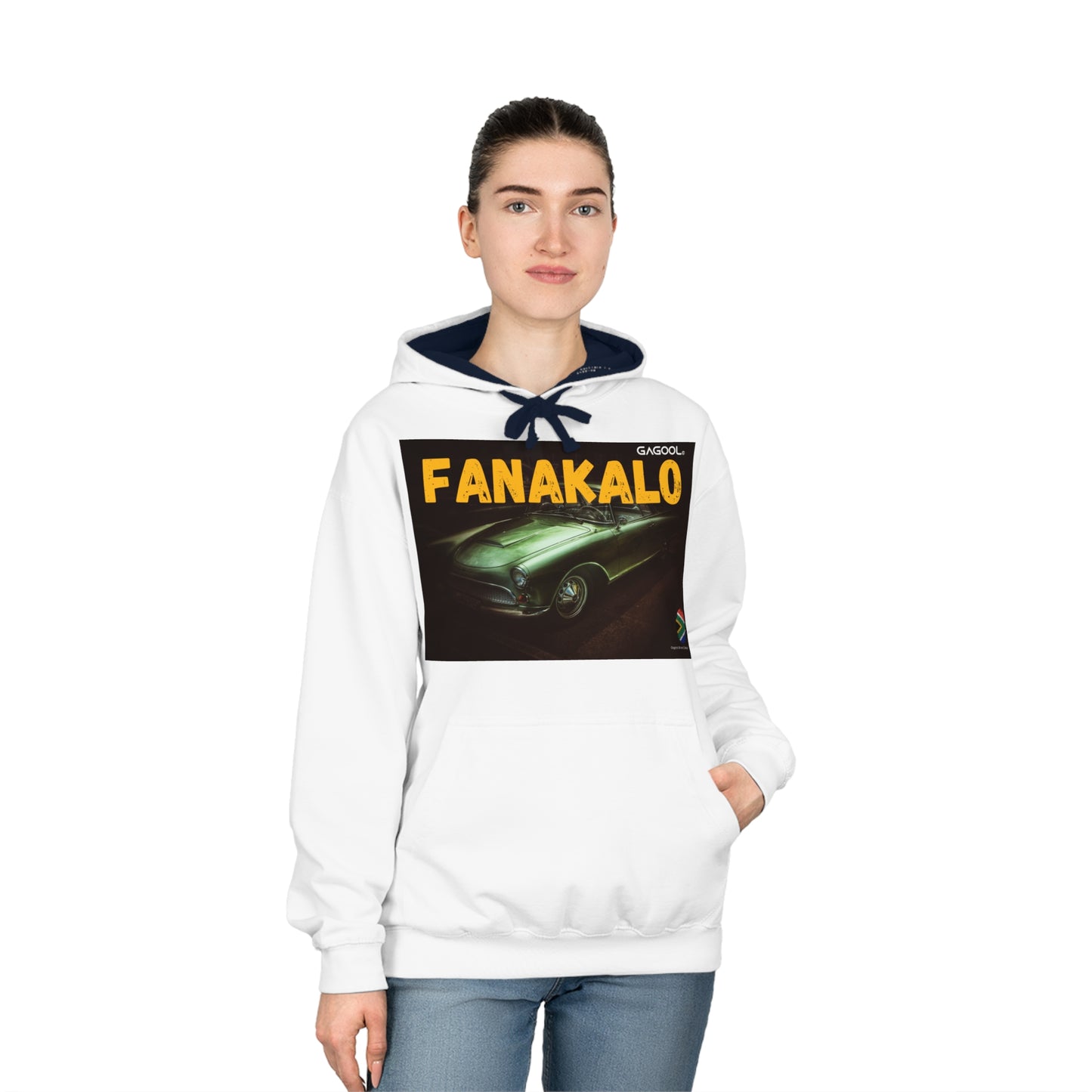 FANAKALO Vintage Car Unisex Varsity Hoodie - Stylish & Comfy