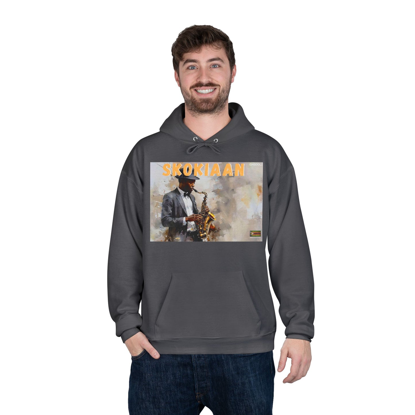 Skokiaan Jazz Musician EcoSmart Hoodie - Unisex Pullover Sweatshirt