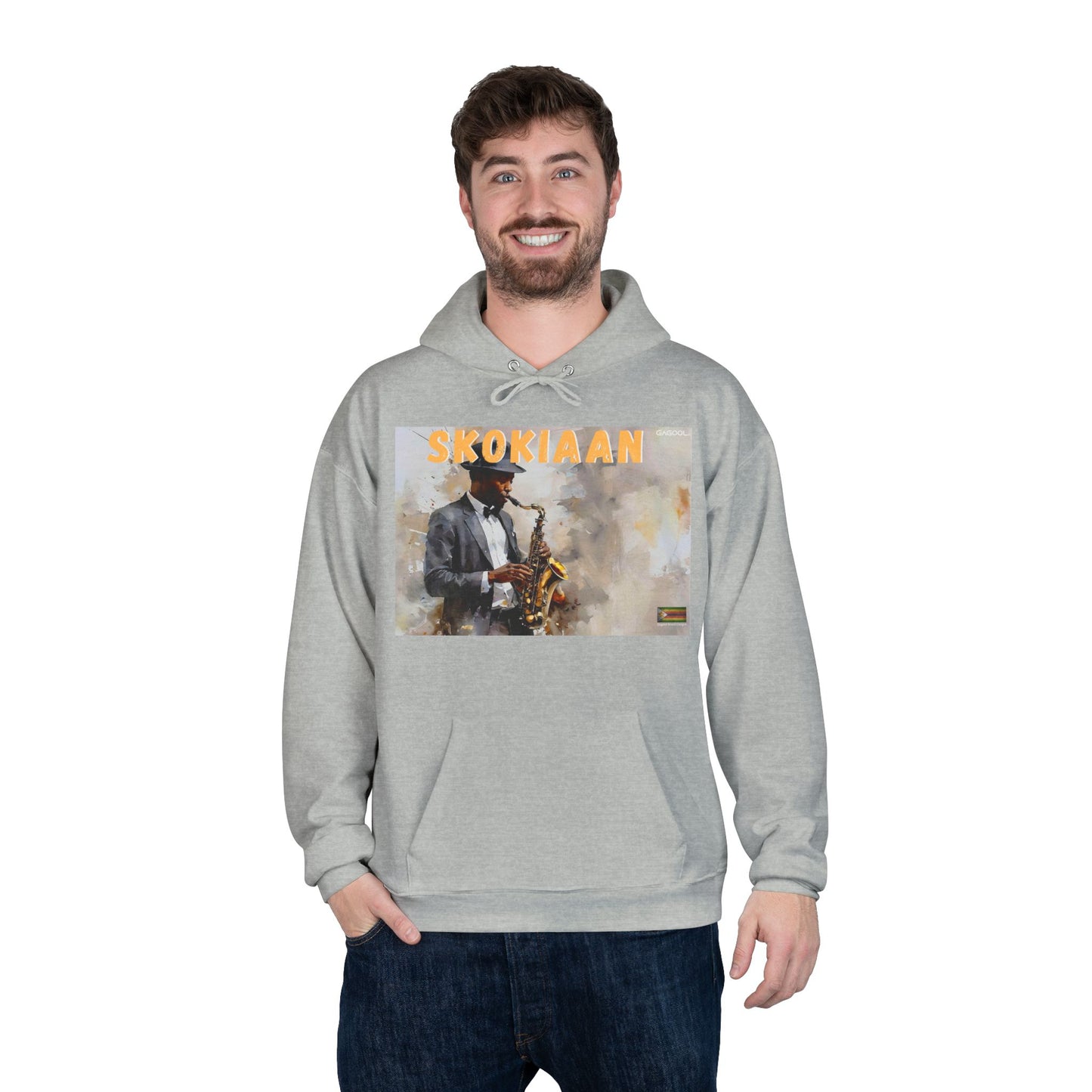 Skokiaan Jazz Musician EcoSmart Hoodie - Unisex Pullover Sweatshirt