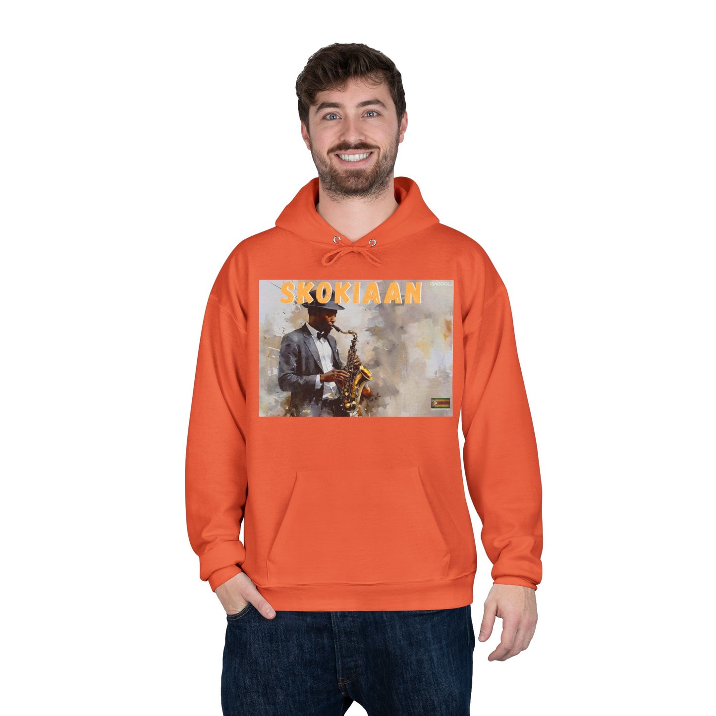 Skokiaan Jazz Musician EcoSmart Hoodie - Unisex Pullover Sweatshirt