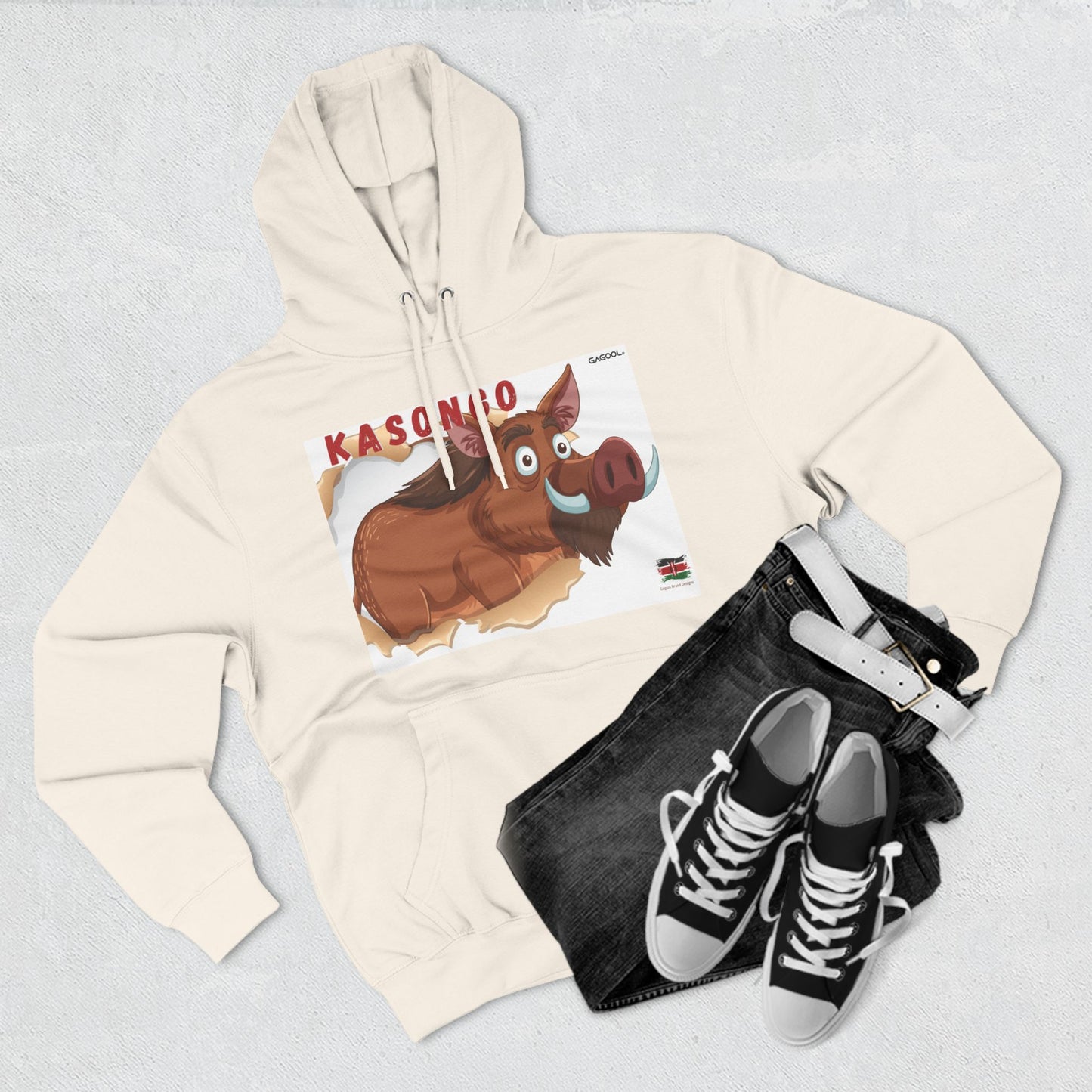 KASONGO Cartoon Hoodie - Fun & Cozy Fleece