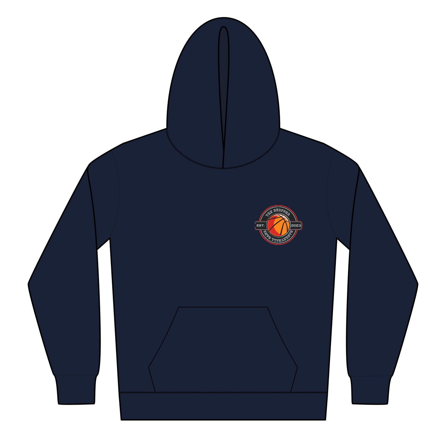 Youth Midweight Hoodie with Retro Logo - Softstyle Comfort
