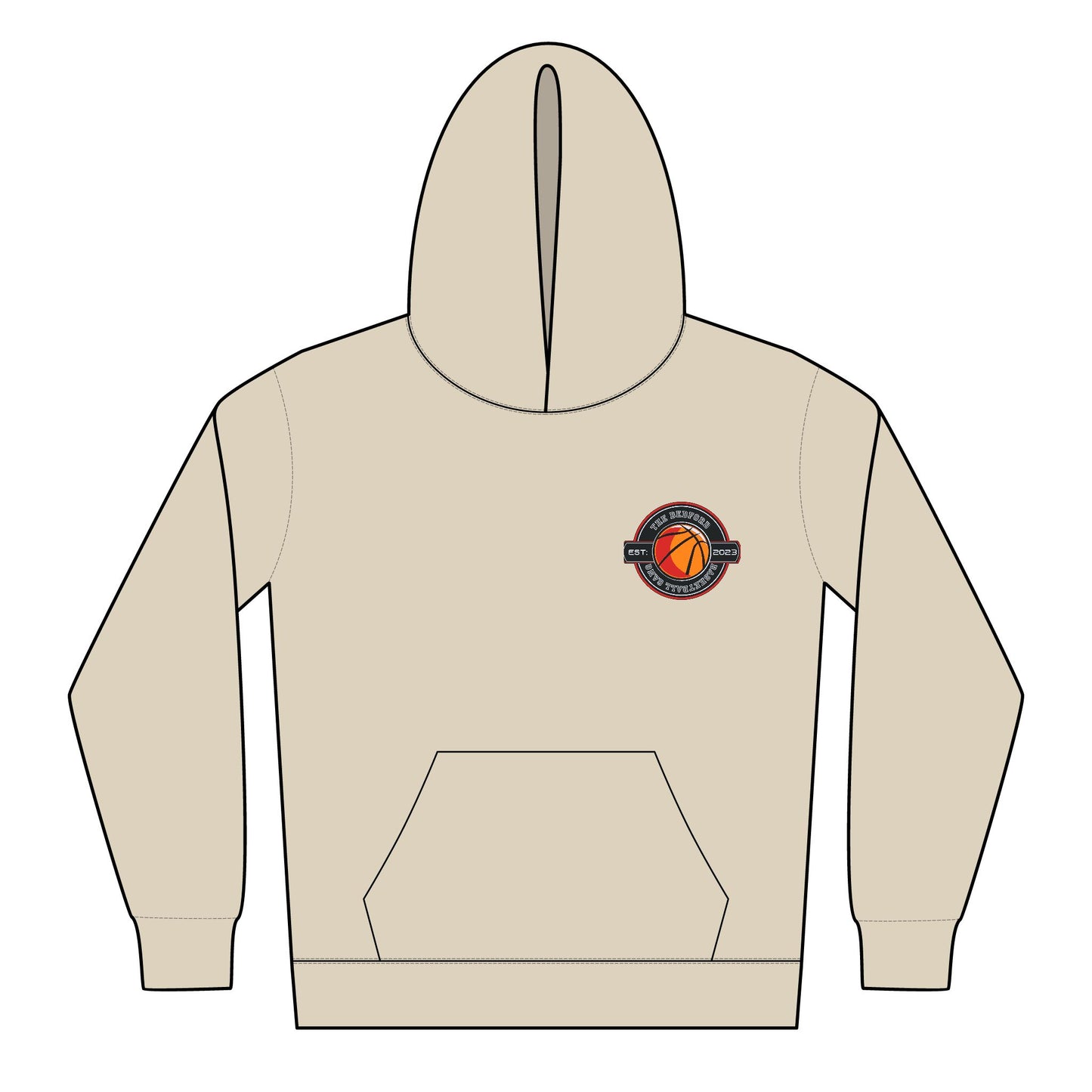 Youth Midweight Hoodie with Retro Logo - Softstyle Comfort