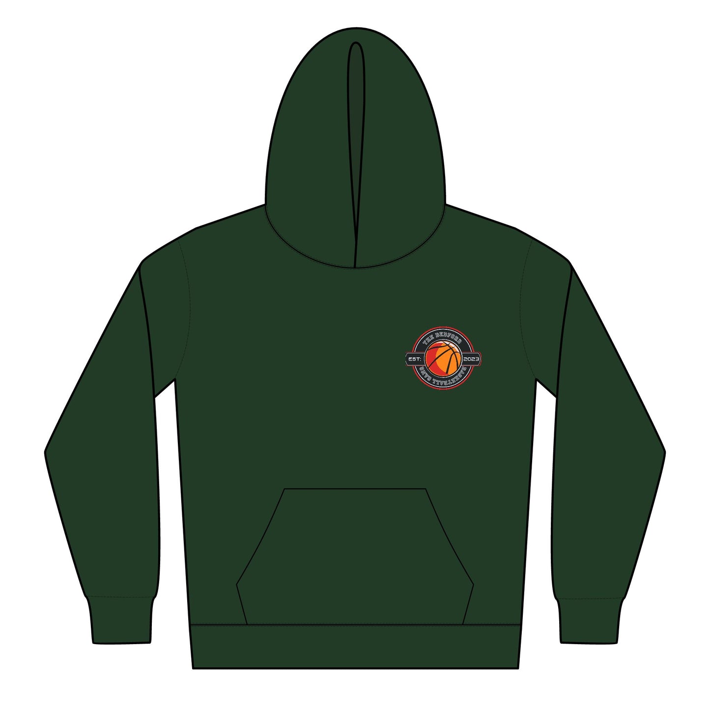 Youth Midweight Hoodie with Retro Logo - Softstyle Comfort