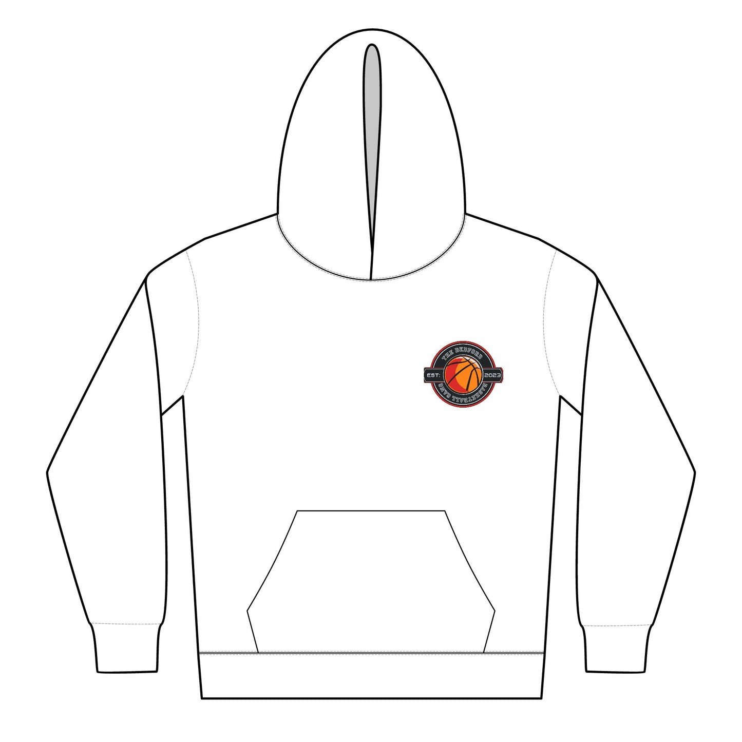 Youth Midweight Hoodie with Retro Logo - Softstyle Comfort