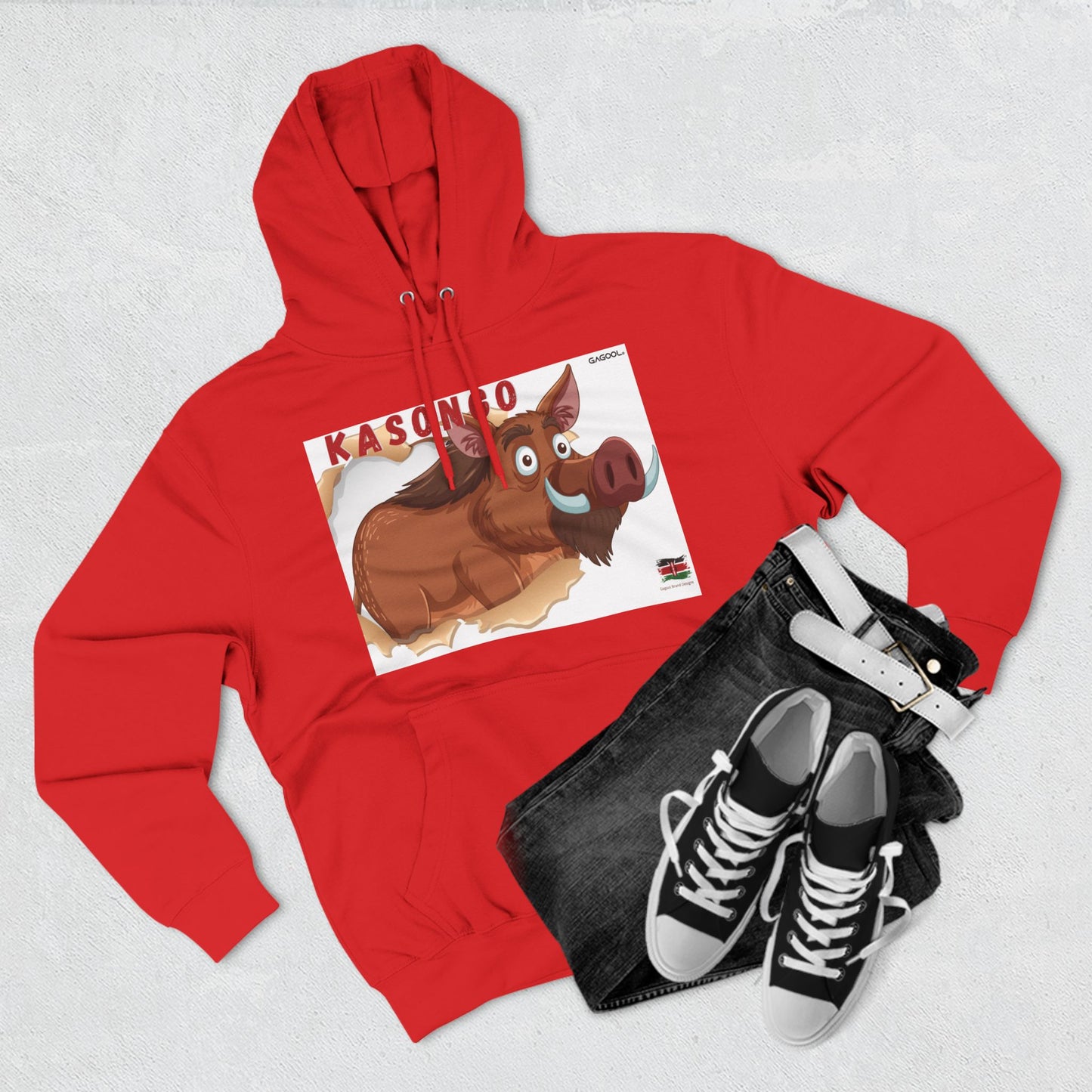 KASONGO Cartoon Hoodie - Fun & Cozy Fleece