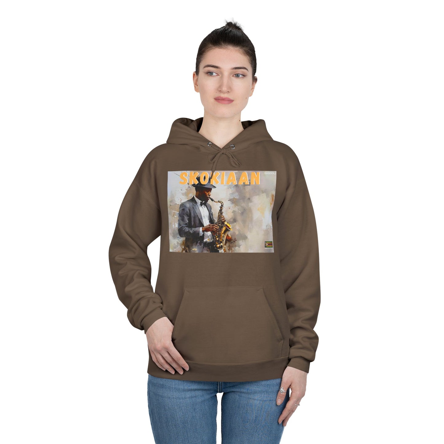 Skokiaan Jazz Musician EcoSmart Hoodie - Unisex Pullover Sweatshirt