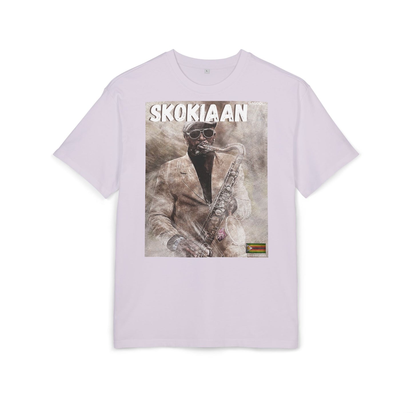 Skokiaan Unisex Heavy Oversize Tee - Jazz Inspired Graphic T-Shirt