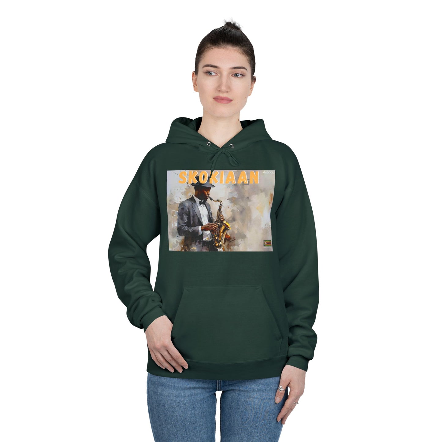 Skokiaan Jazz Musician EcoSmart Hoodie - Unisex Pullover Sweatshirt