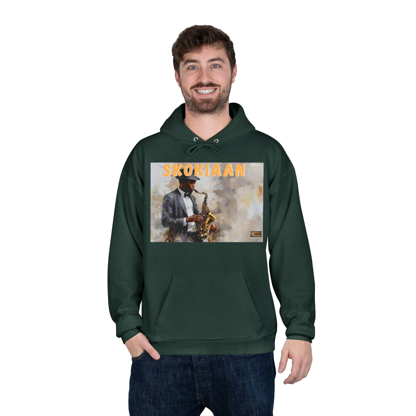 Skokiaan Jazz Musician EcoSmart Hoodie - Unisex Pullover Sweatshirt