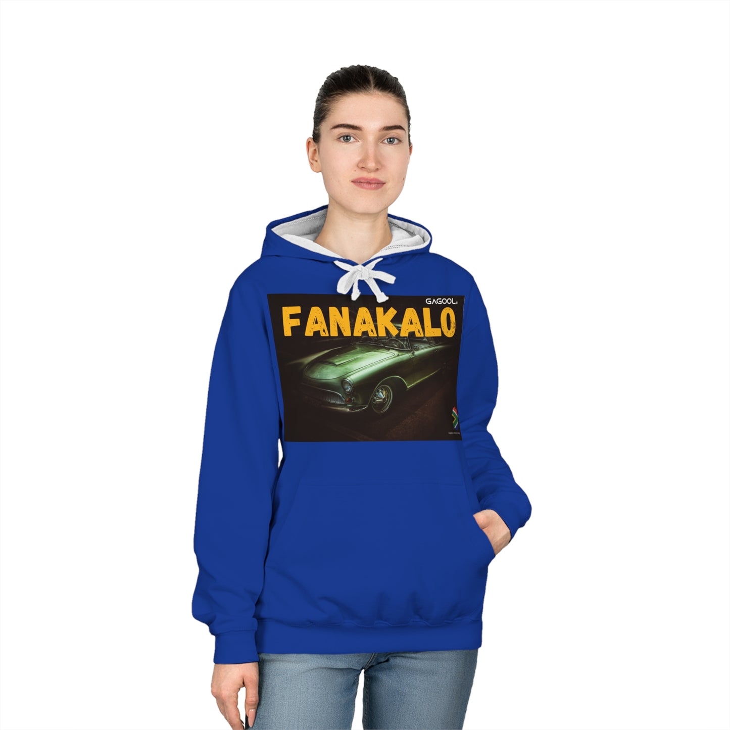FANAKALO Vintage Car Unisex Varsity Hoodie - Stylish & Comfy