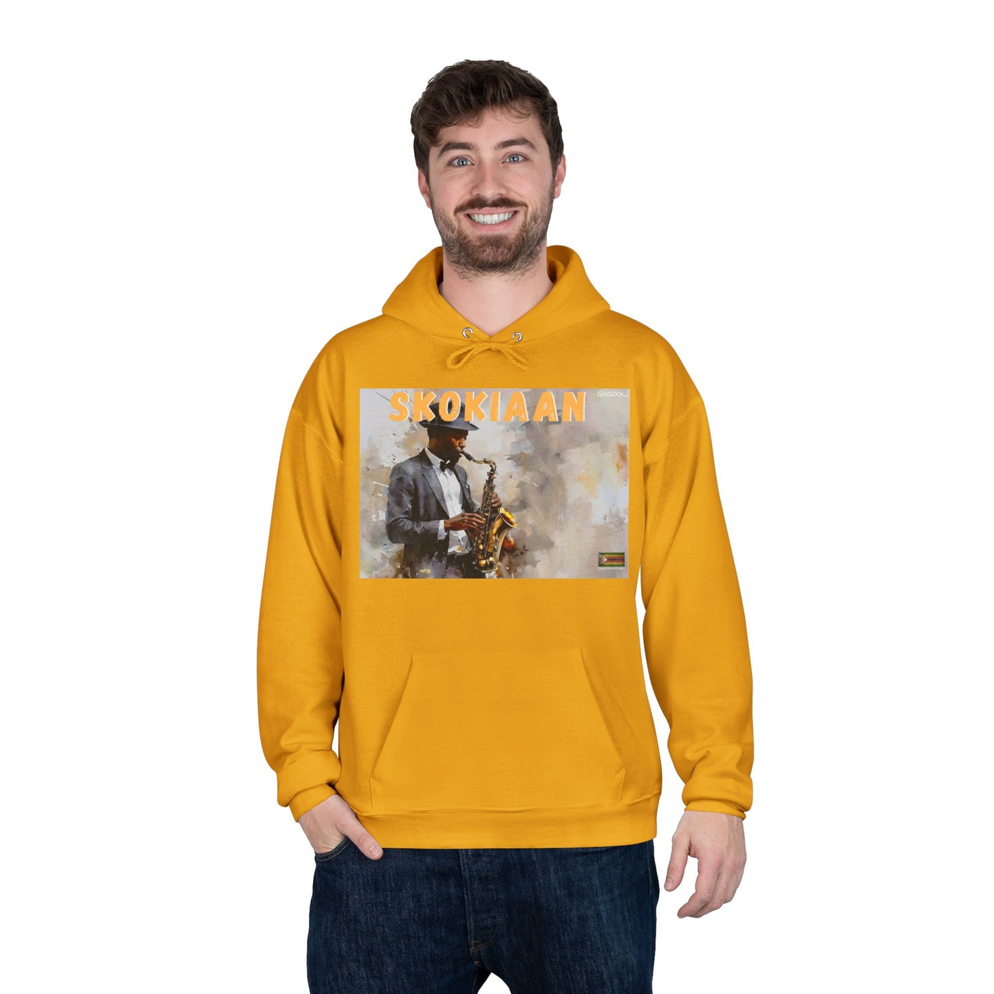 Skokiaan Jazz Musician EcoSmart Hoodie - Unisex Pullover Sweatshirt