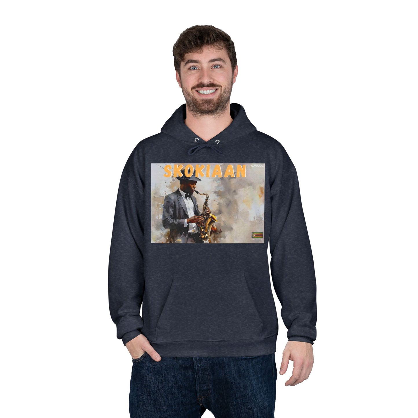 Skokiaan Jazz Musician EcoSmart Hoodie - Unisex Pullover Sweatshirt