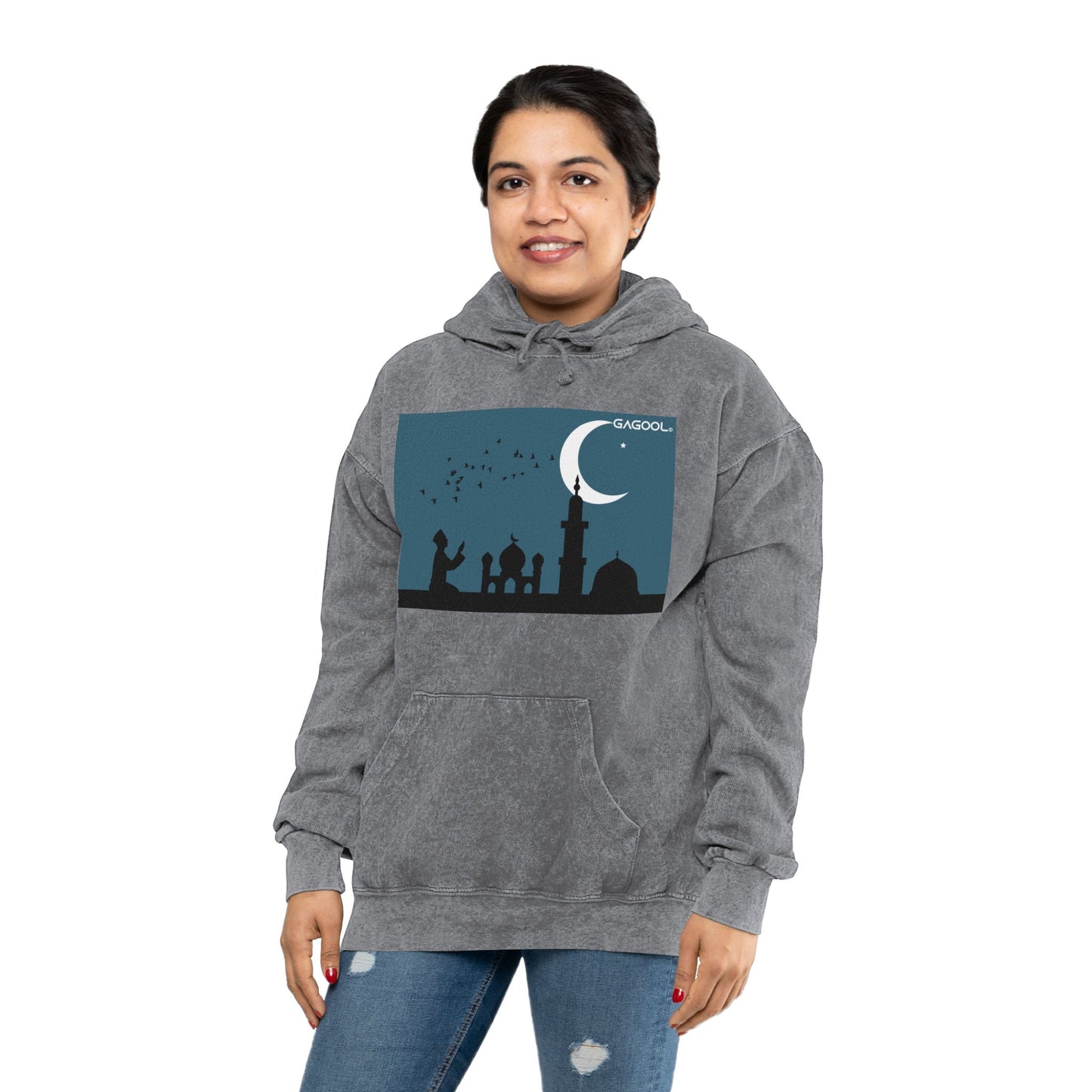 Unisex Mineral Wash Hoodie