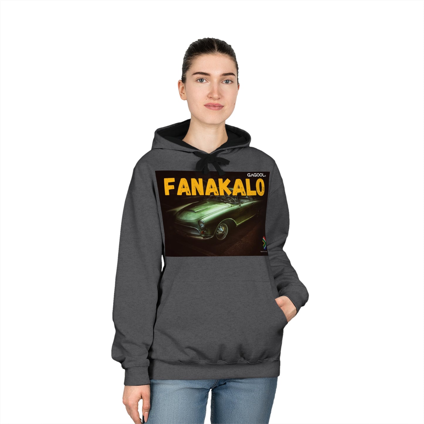 FANAKALO Vintage Car Unisex Varsity Hoodie - Stylish & Comfy