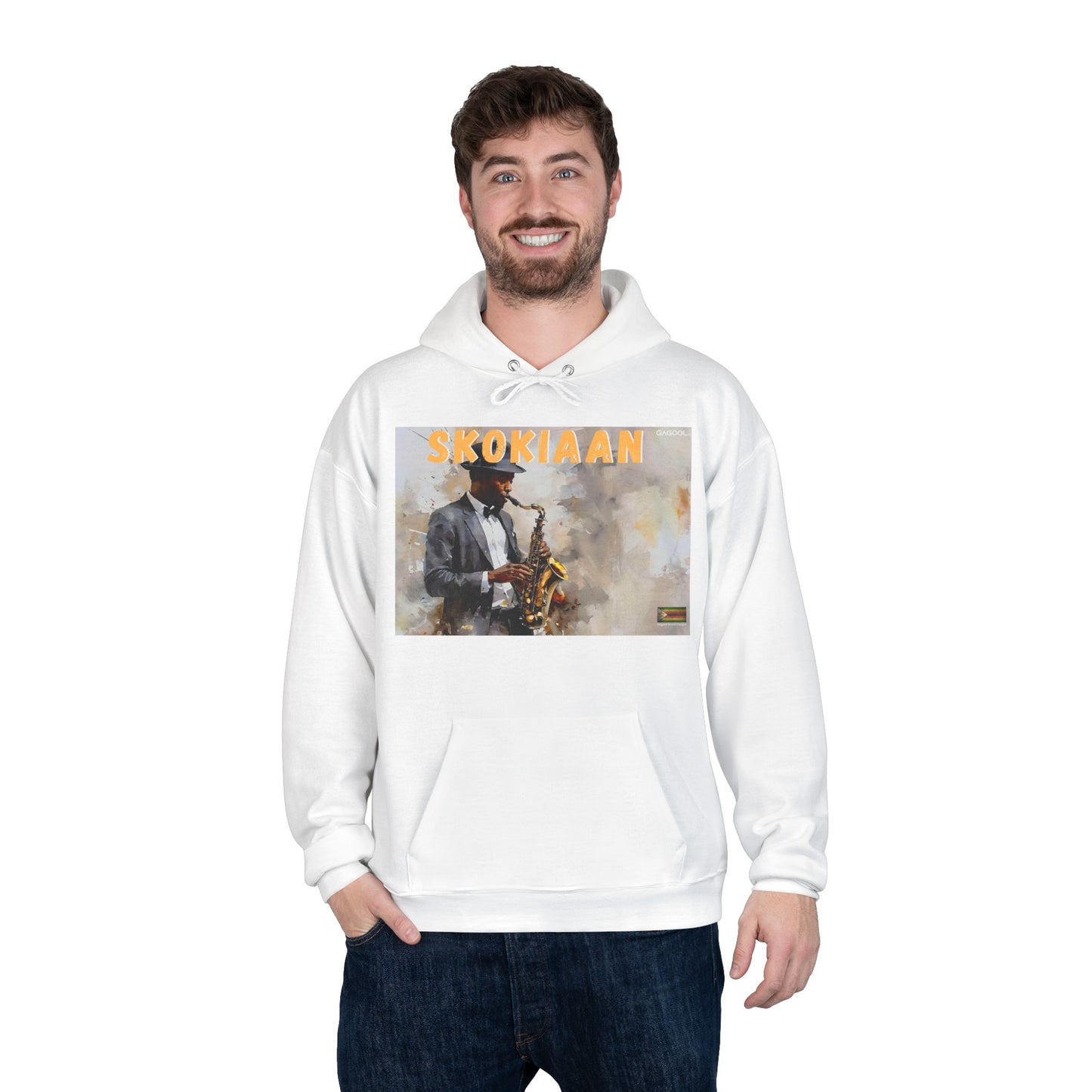 Skokiaan Jazz Musician EcoSmart Hoodie - Unisex Pullover Sweatshirt