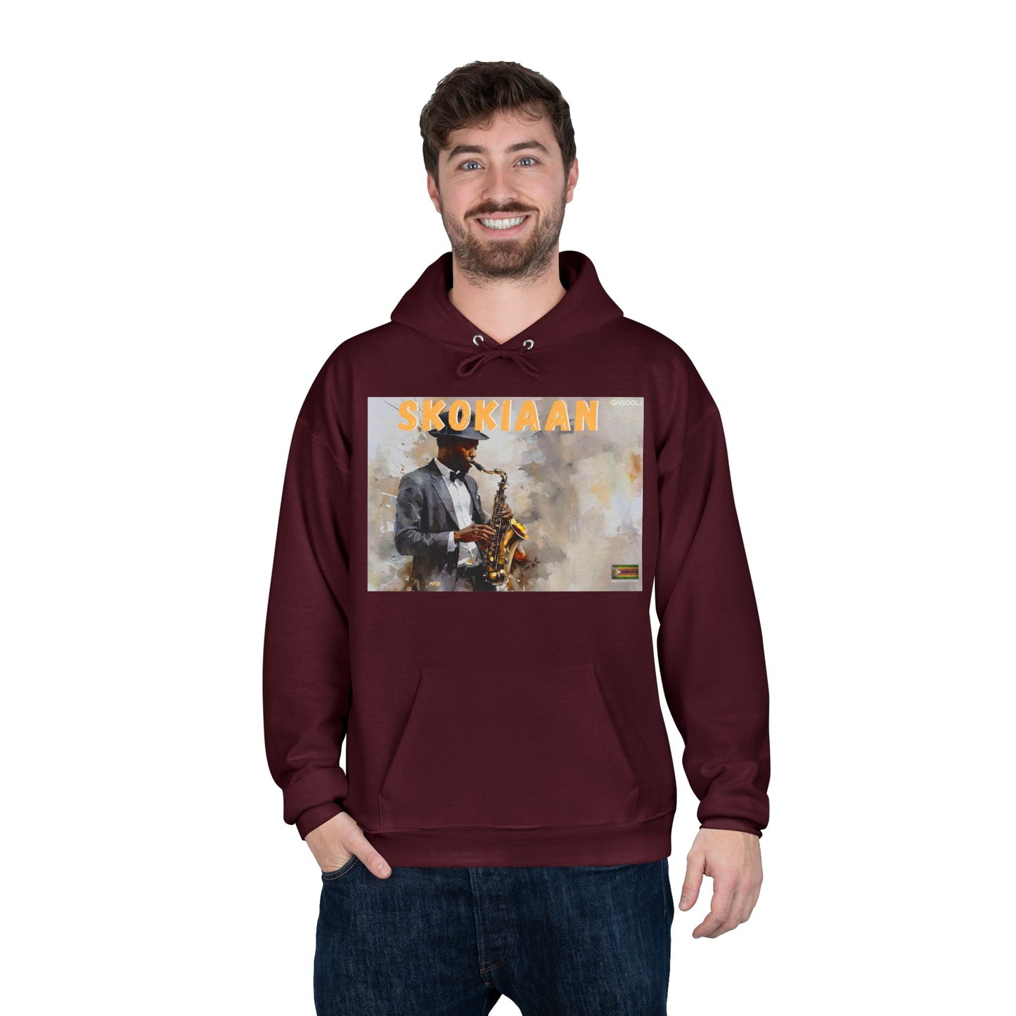 Skokiaan Jazz Musician EcoSmart Hoodie - Unisex Pullover Sweatshirt