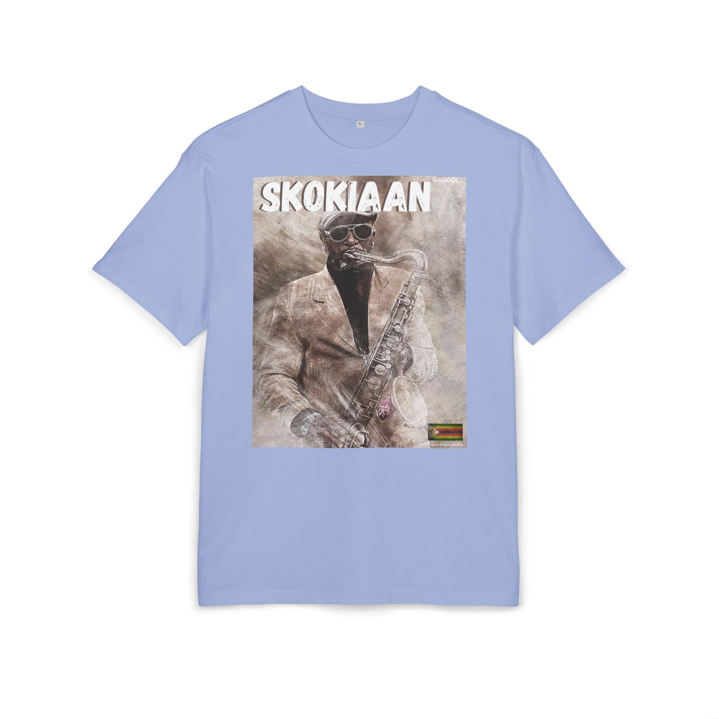 Skokiaan Unisex Heavy Oversize Tee - Jazz Inspired Graphic T-Shirt