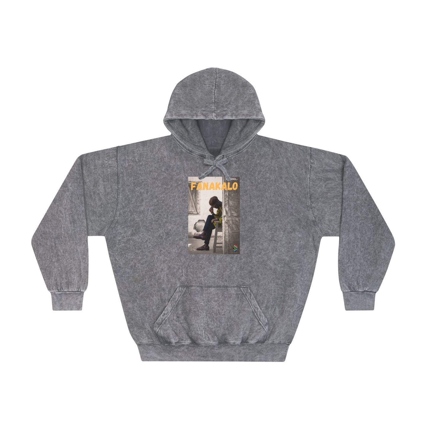 FANAKALO Unisex Mineral Wash Hoodie - Cozy Streetwear for Everyday Style