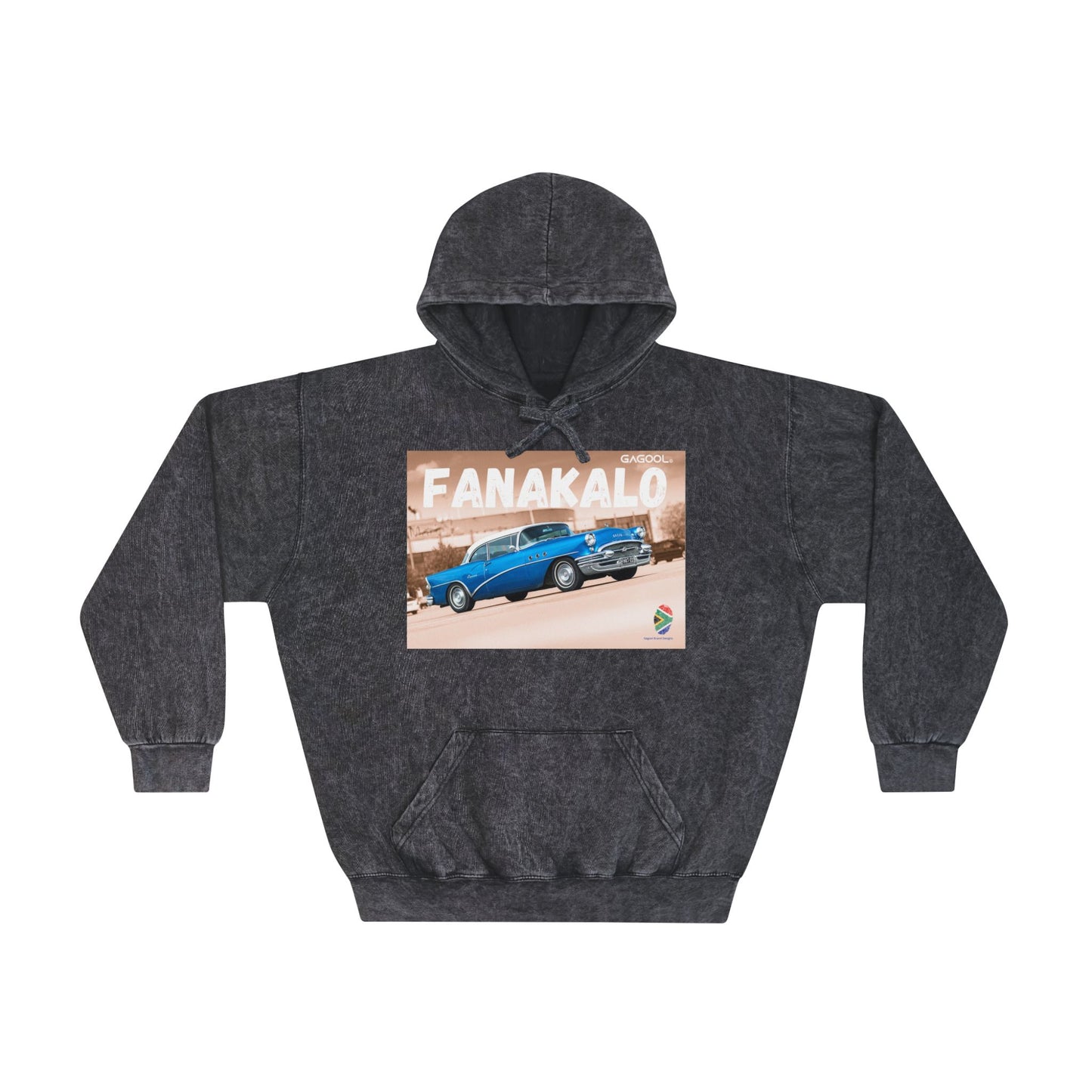 Retro Fanakalo Unisex Mineral Wash Hoodie