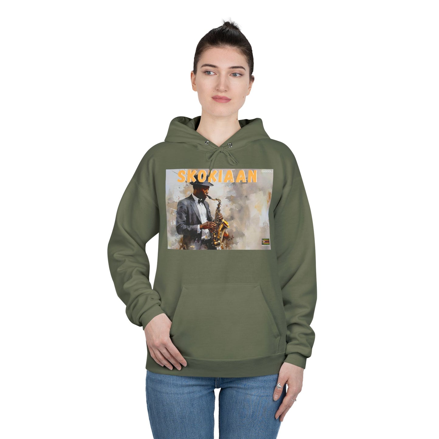 Skokiaan Jazz Musician EcoSmart Hoodie - Unisex Pullover Sweatshirt