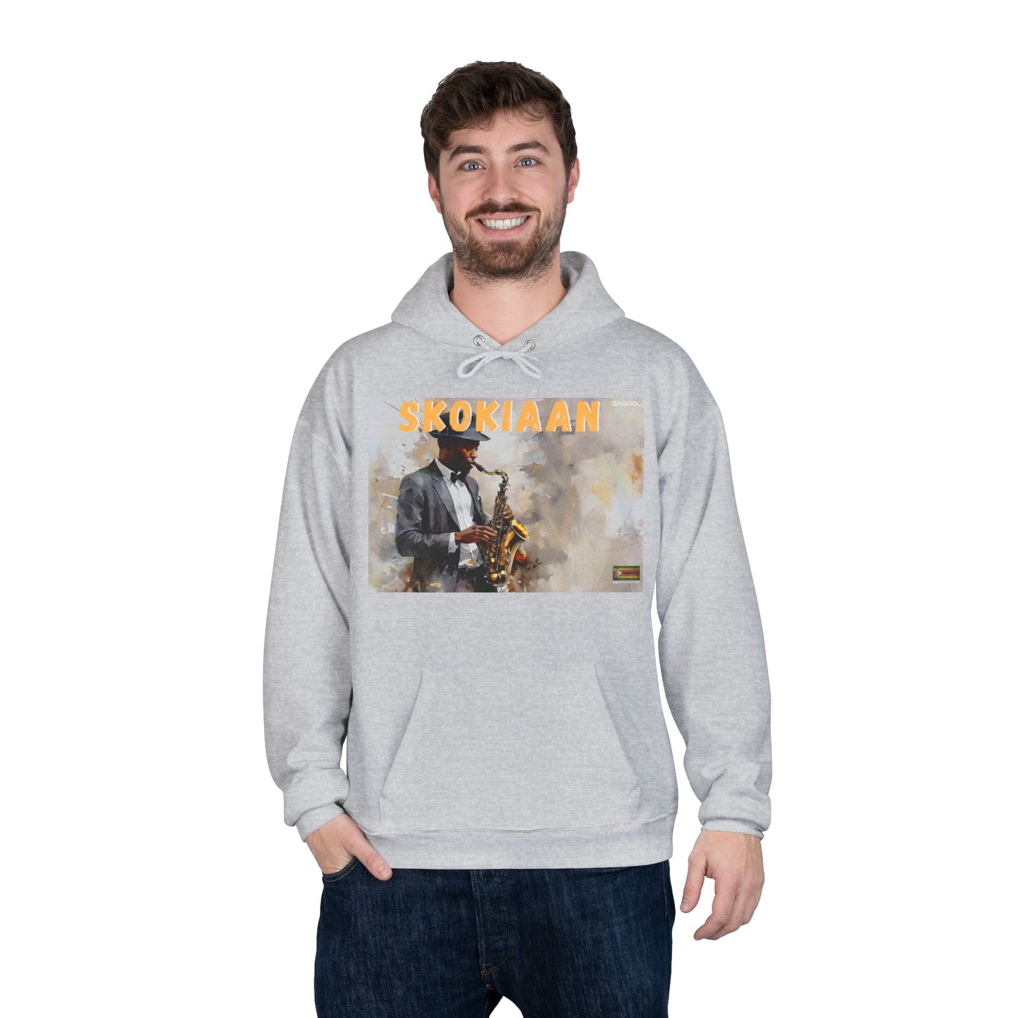 Skokiaan Jazz Musician EcoSmart Hoodie - Unisex Pullover Sweatshirt