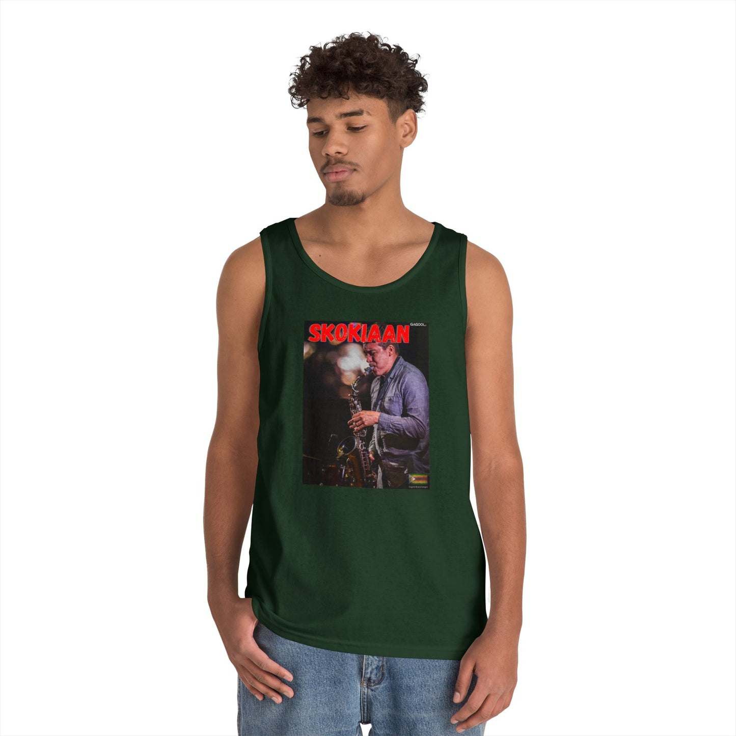 Skokiaan Jazz Unisex Heavy Cotton Tank Top