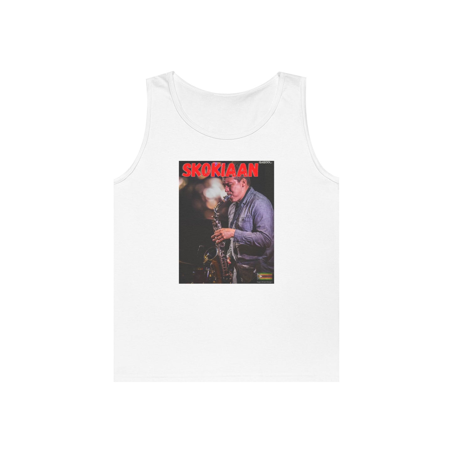 Skokiaan Jazz Unisex Heavy Cotton Tank Top