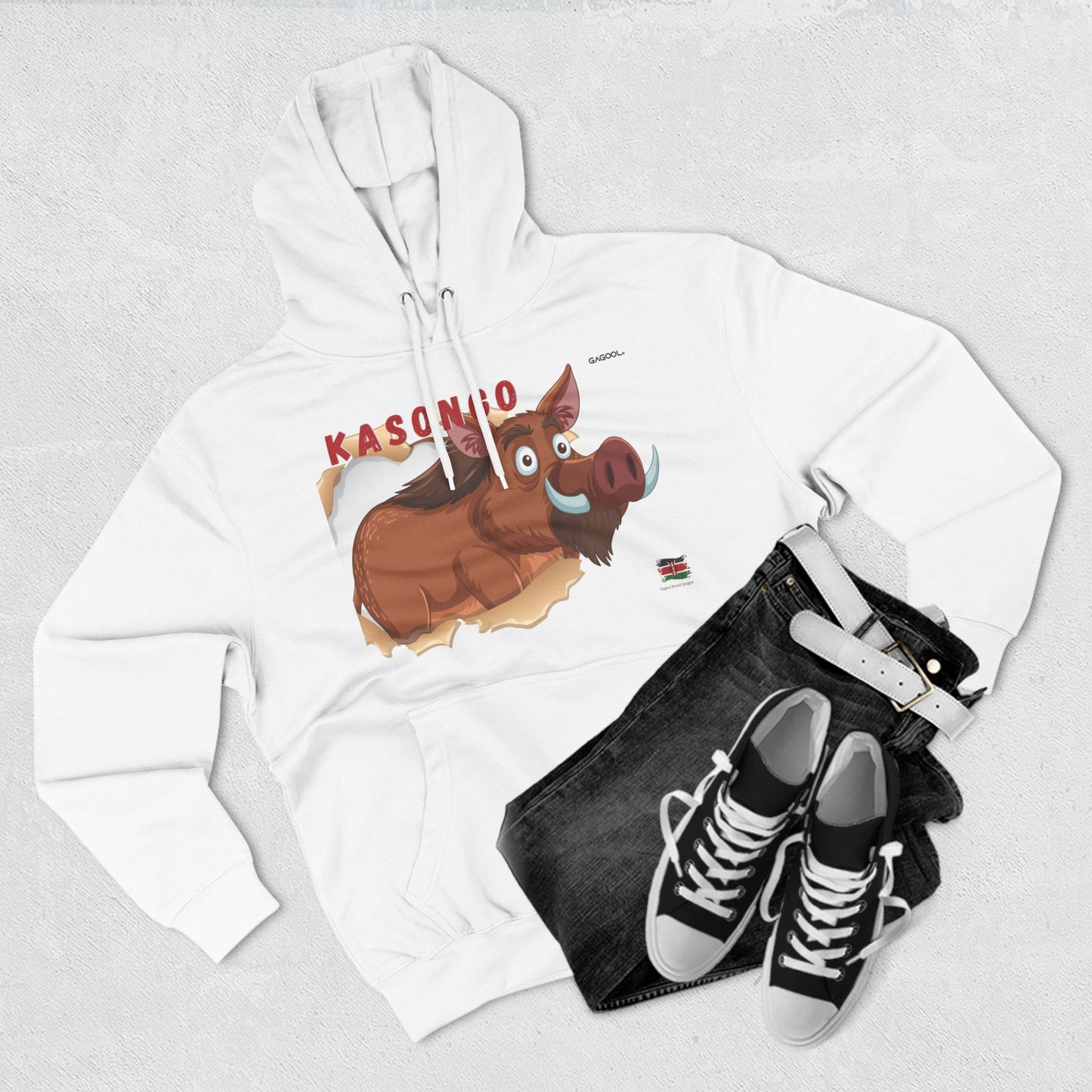 KASONGO Cartoon Hoodie - Fun & Cozy Fleece