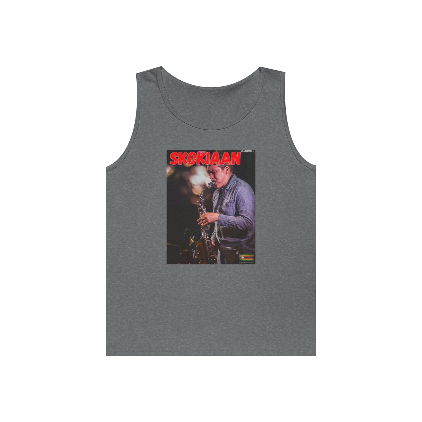 Skokiaan Jazz Unisex Heavy Cotton Tank Top