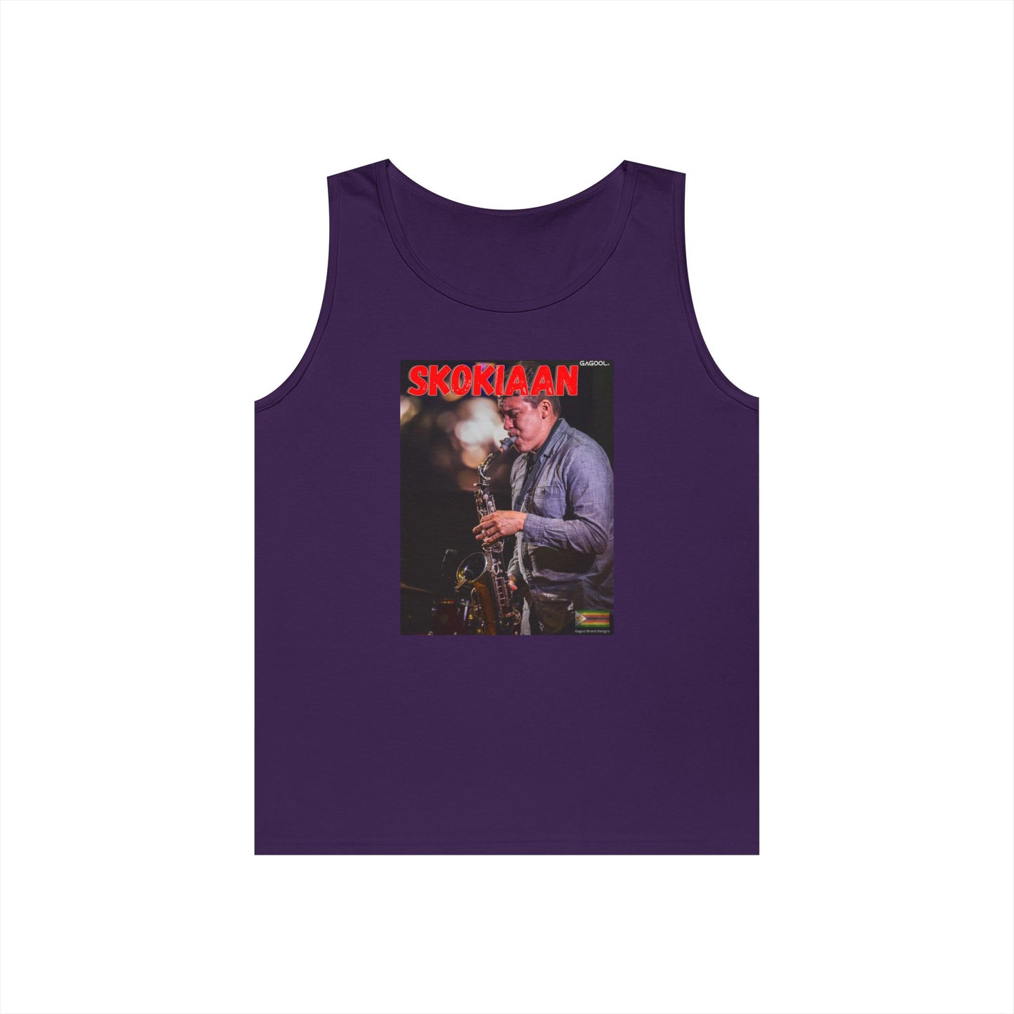 Skokiaan Jazz Unisex Heavy Cotton Tank Top