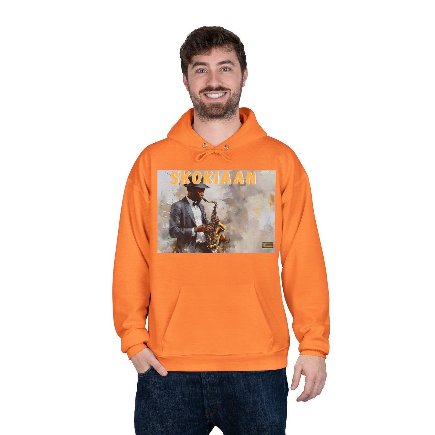 Skokiaan Jazz Musician EcoSmart Hoodie - Unisex Pullover Sweatshirt