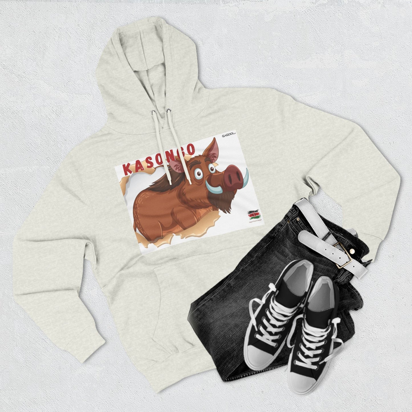 KASONGO Cartoon Hoodie - Fun & Cozy Fleece