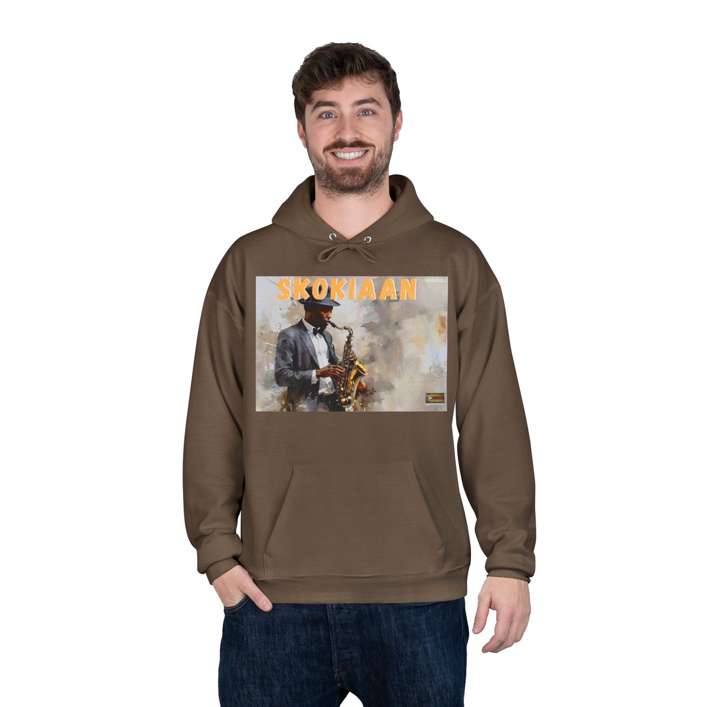 Skokiaan Jazz Musician EcoSmart Hoodie - Unisex Pullover Sweatshirt
