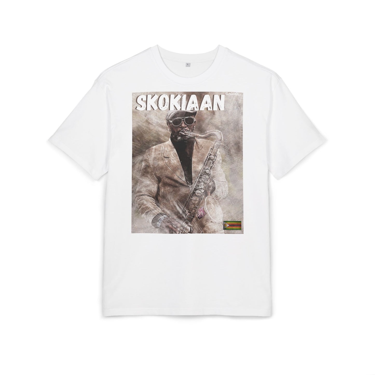 Skokiaan Unisex Heavy Oversize Tee - Jazz Inspired Graphic T-Shirt