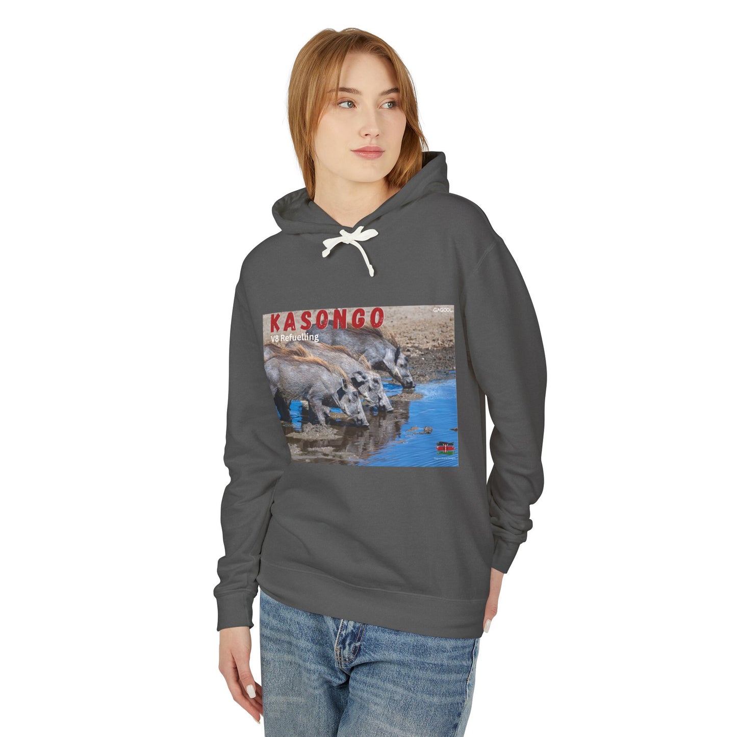 Unisex Lightweight Hooded Sweatshirt - Kasongo