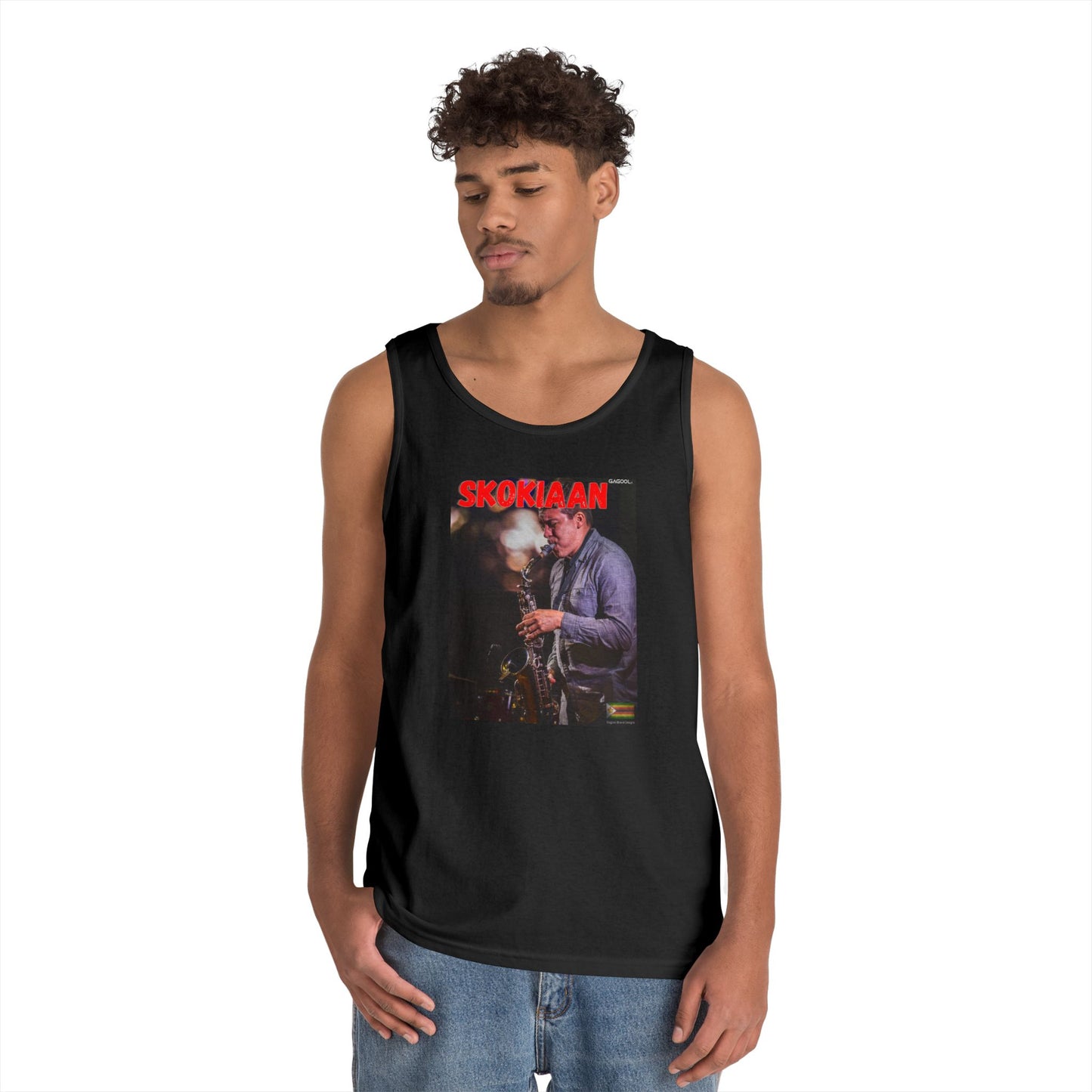 Skokiaan Jazz Unisex Heavy Cotton Tank Top