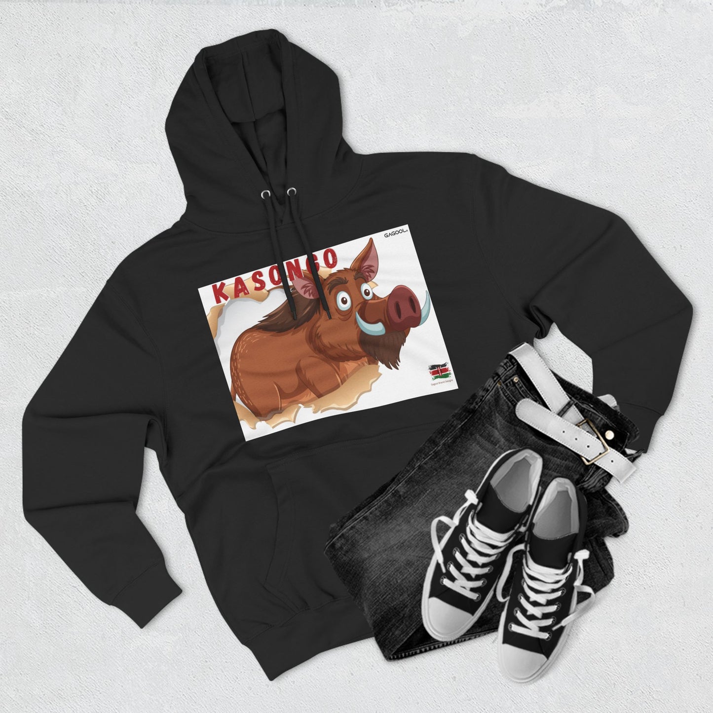 KASONGO Cartoon Hoodie - Fun & Cozy Fleece